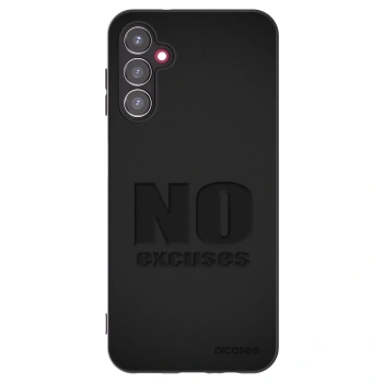 Picasee silikonowe czarne etui na Samsung Galaxy A14 5G A146P - No Excuses