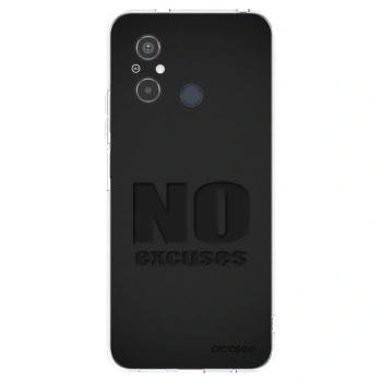 Picasee silikonowe przeźroczyste etui na Xiaomi Redmi 12C - No Excuses