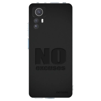 Picasee silikonowe przeźroczyste etui na Xiaomi Redmi Note 12S - No Excuses