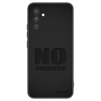 Picasee silikonowe czarne etui na Samsung Galaxy A04s A047F - No Excuses