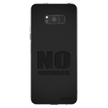 Picasee silikonowe przeźroczyste etui na Samsung Galaxy S8 G950F - No Excuses