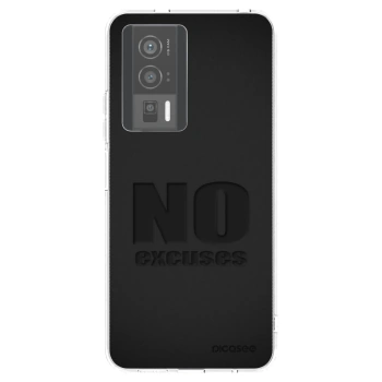 Picasee silikonowe przeźroczyste etui na Xiaomi Poco F5 Pro 5G - No Excuses