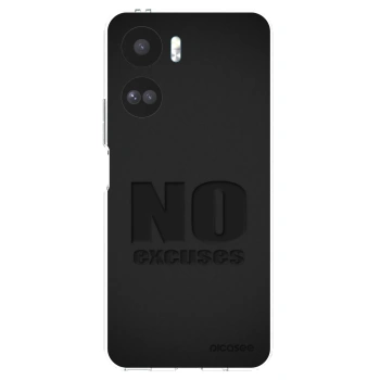 Picasee silikonowe przeźroczyste etui na Honor 90 Lite 5G - No Excuses