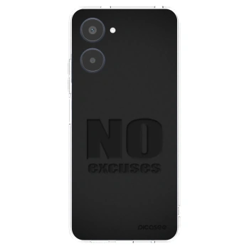 Picasee silikonowe przeźroczyste etui na Realme 10 4G - No Excuses
