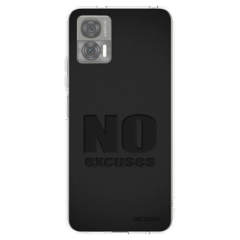 Picasee silikonowe przeźroczyste etui na Motorola Edge 30 Neo - No Excuses