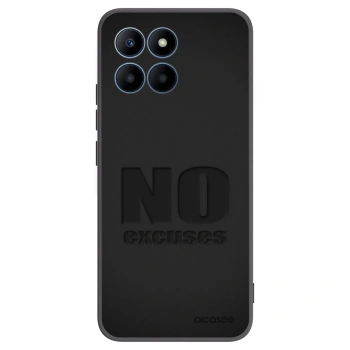 Picasee silikonowe czarne etui na Honor 70 Lite - No Excuses