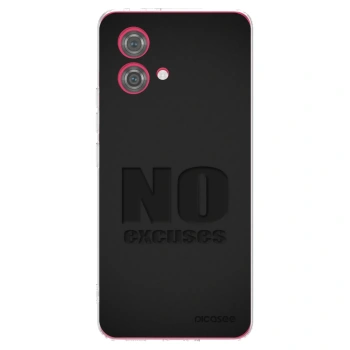 Picasee silikonowe przeźroczyste etui na Motorola Moto G84 5G - No Excuses