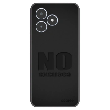 Picasee silikonowe czarne etui na Realme C53 - No Excuses