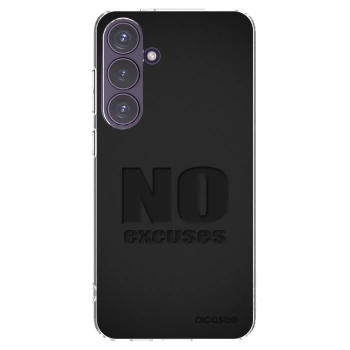 Picasee silikonowe przeźroczyste etui na Samsung Galaxy S24+ S926B 5G - No Excuses