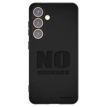 Picasee silikonowe czarne etui na Samsung Galaxy S24 S921B 5G - No Excuses
