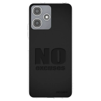 Picasee silikonowe przeźroczyste etui na Xiaomi Redmi 12 5G - No Excuses