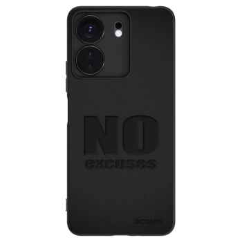 Picasee silikonowe czarne etui na Xiaomi Redmi 13C 4G - No Excuses