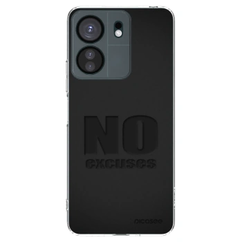 Picasee silikonowe przeźroczyste etui na Xiaomi Redmi 13C 4G - No Excuses