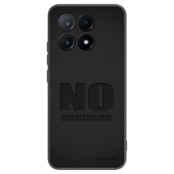 Picasee silikonowe czarne etui na Xiaomi Poco X6 Pro - No Excuses