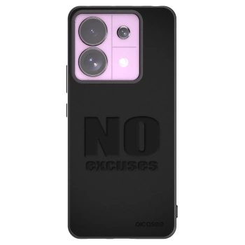 Picasee silikonowe czarne etui na Xiaomi Redmi Note 13 Pro 5G - No Excuses