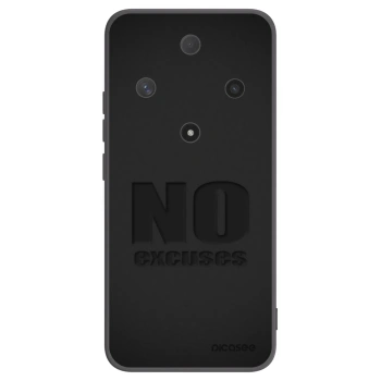Picasee silikonowe czarne etui na Honor Magic6 Lite 5G - No Excuses