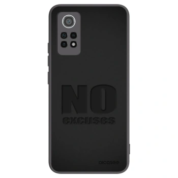 Picasee silikonowe czarne etui na Xiaomi Redmi Note 12 Pro 4G - No Excuses