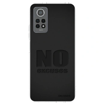 Picasee silikonowe przeźroczyste etui na Xiaomi Redmi Note 12 Pro 4G - No Excuses
