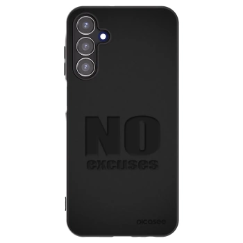 Picasee silikonowe czarne etui na Samsung Galaxy A15 A156B 5G - No Excuses