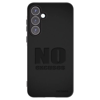 Picasee silikonowe czarne etui na Samsung Galaxy A55 5G A556B - No Excuses