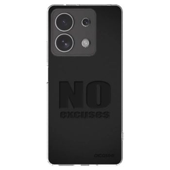 Picasee silikonowe przeźroczyste etui na Xiaomi Redmi Note 13 4G - No Excuses