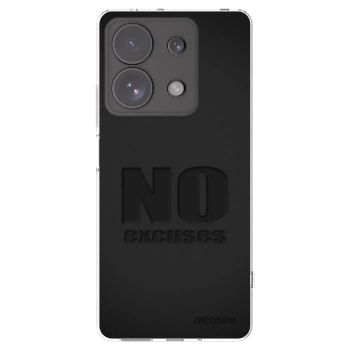 Picasee silikonowe przeźroczyste etui na Xiaomi Redmi Note 13 Pro 4G - No Excuses