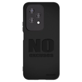 Picasee silikonowe czarne etui na Honor 200 Lite - No Excuses