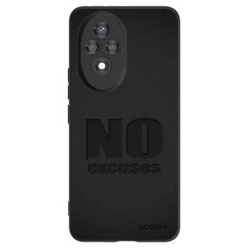 Picasee silikonowe czarne etui na Honor 200 Pro 5G - No Excuses