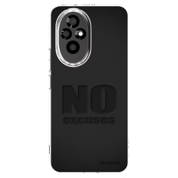 Picasee silikonowe przeźroczyste etui na Honor 200 Pro 5G - No Excuses