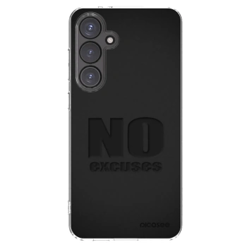 Picasee silikonowe przeźroczyste etui na Samsung Galaxy S24 FE S721B - No Excuses