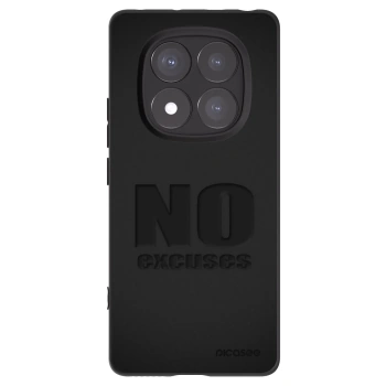 Picasee silikonowe czarne etui na Xiaomi Redmi Note 14 Pro 5G - No Excuses