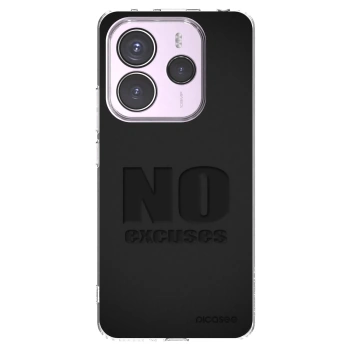 Picasee silikonowe przeźroczyste etui na Xiaomi Redmi Note 14 5G - No Excuses
