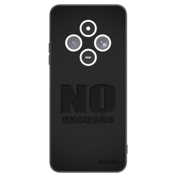Picasee silikonowe czarne etui na Xiaomi Redmi 14C - No Excuses