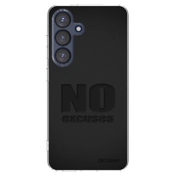 Picasee silikonowe przeźroczyste etui na Samsung Galaxy S25 5G - No Excuses
