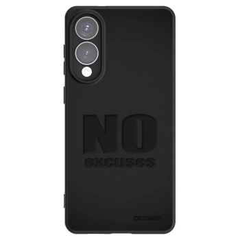 Picasee silikonowe czarne etui na Samsung Galaxy S25 Edge 5G - No Excuses