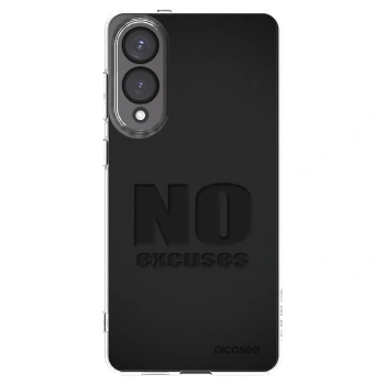 Picasee silikonowe przeźroczyste etui na Samsung Galaxy S25 Edge 5G - No Excuses