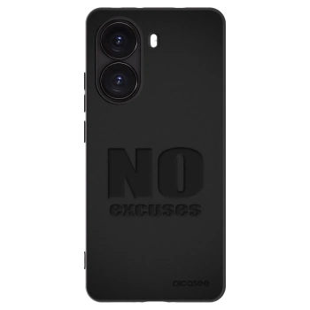 Picasee silikonowe czarne etui na Xiaomi Poco X7 Pro 5G - No Excuses
