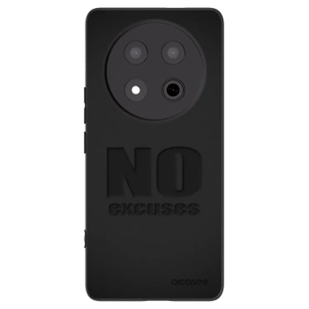 Picasee silikonowe czarne etui na Honor Magic7 Lite 5G - No Excuses