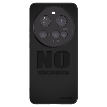 Picasee silikonowe czarne etui na Xiaomi 15 Ultra - No Excuses