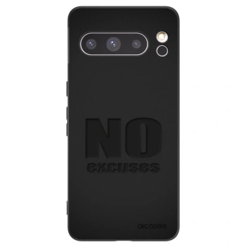 Picasee silikonowe czarne etui na Google Pixel 8 Pro - No Excuses