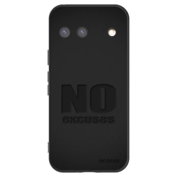 Picasee silikonowe czarne etui na Google Pixel 9 - No Excuses
