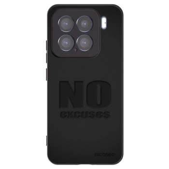 Picasee silikonowe czarne etui na Xiaomi 15 - No Excuses