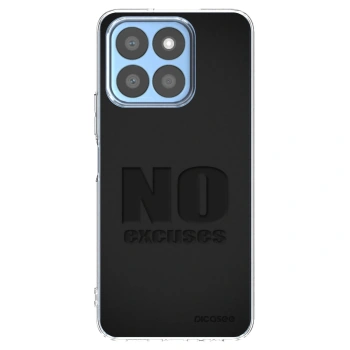 Picasee silikonowe przeźroczyste etui na Honor X8c - No Excuses
