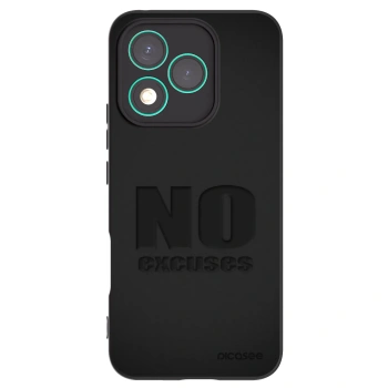 Picasee silikonowe czarne etui na Honor 400 Lite 5G - No Excuses