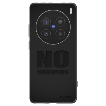 Picasee silikonowe czarne etui na Vivo X200 Pro - No Excuses