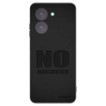 Picasee silikonowe czarne etui na Xiaomi Redmi A5 - No Excuses