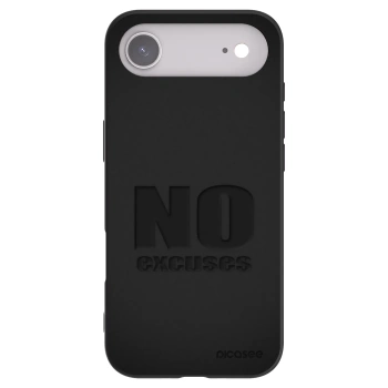 Picasee silikonowe czarne etui na Apple iPhone Air - No Excuses
