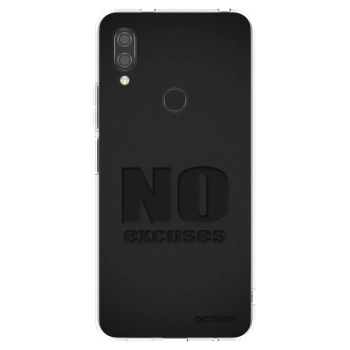 Picasee silikonowe przeźroczyste etui na Xiaomi Redmi 7 - No Excuses
