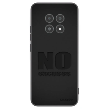 Picasee silikonowe czarne etui na Realme 12X - No Excuses