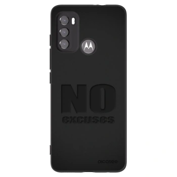 Picasee silikonowe czarne etui na Motorola Edge 60 5G - No Excuses